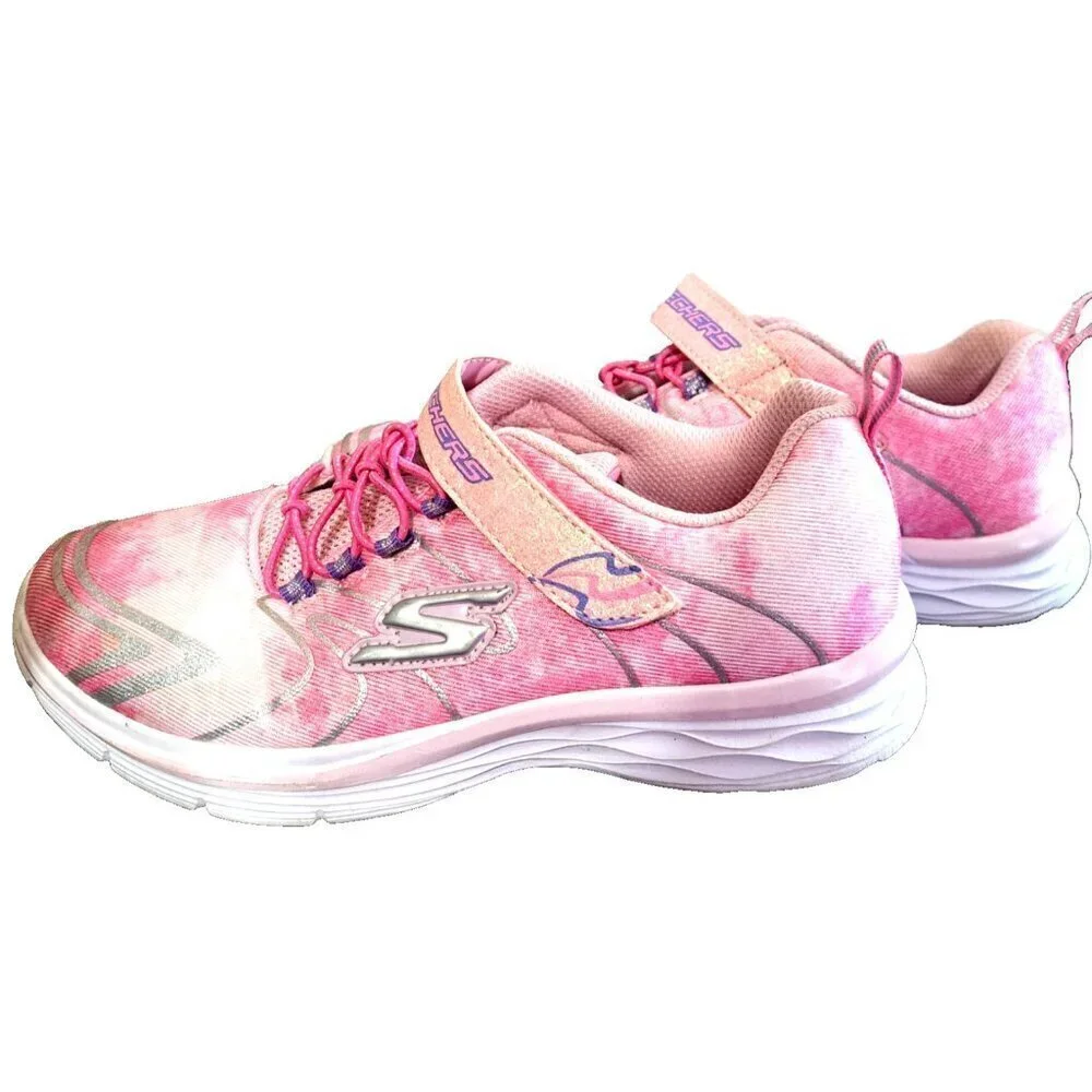 Skechers Women's 4 Pink Low Cut Slip On Hook & Loop Sneakers
